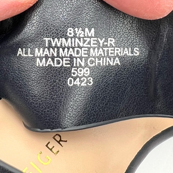 💕SALE 💕 New Womens Tommy Hilfiger Blue Wedge High Heel Sandal - Picture 8 of 9